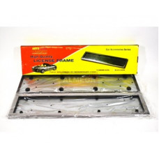 Рамка номерного знака металл нержавеющая сталь с полировкой ПРЕМИУМ- ХРОМ