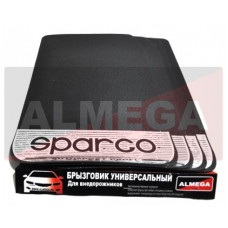 Брызговик универсальный [ALMEGA] - SPEED@GO с утяжелителем, (большие, цвет-черный) 4шт в комплекте