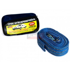 Трос буксировочный морозоуст.капрон [ALMEGA] ( в сумке, 5т., 2крюка, 5 м.)