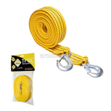 Трос буксировочный "ГЛАВДОР" GL-03, 3,5 т х 5 м, 2 крюка