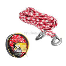 Трос-шнур альпинистский "ГЛАВДОР" GL-252 3,5 т х 12 мм, 2 крюка, в сумке