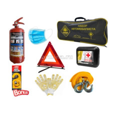 Набор автомобилиста, 20х50х10 см "ГЛАВДОР" GL-869 "Стандарт" в черной сумке