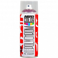 Краска акриловая аэрозольная POLYCHROM RAL 3005 винно-красный ABRO COLOR