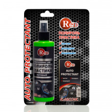 RED R4260 Полироль пластика матовый с губкой "Классик" 250мл