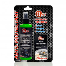 RED R4261 Полироль пластика матовый с губкой "Ваниль" 250мл