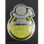 Наклейка алюминиевая BABY IN CAR