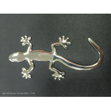 Наклейка хром метал САЛАМАНДРА