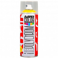 Краска акриловая аэрозольная POLYCHROM RAL 1018 цинково-жёлтый ABRO COLOR