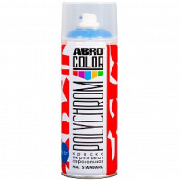 Краска акриловая аэрозольная POLYCHROM RAL 5017 транспортный синий ABRO COLOR